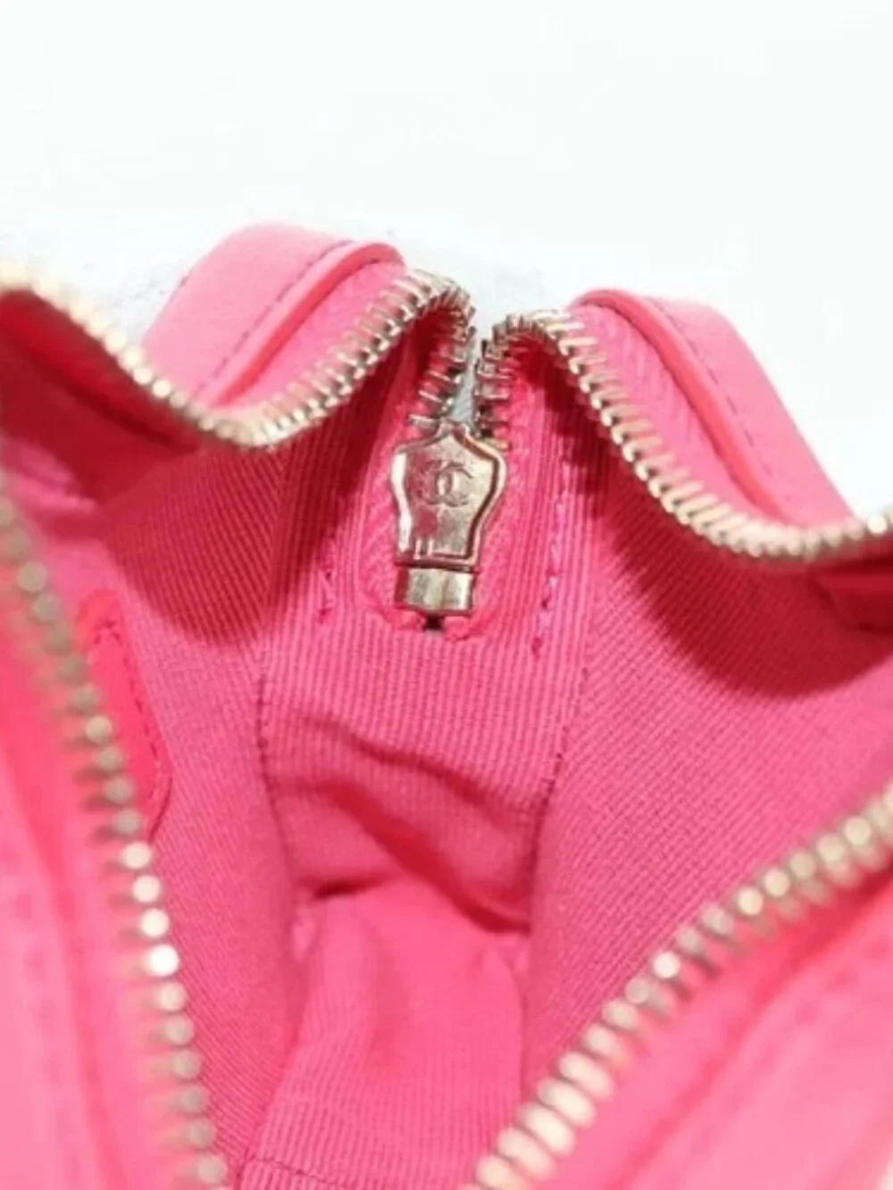 CHANEL Matelasse Star Bag Charm Lamb Skin Pink Gold CC Auth YKZ1175SAM